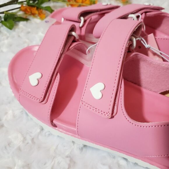 Chunky Y2K Style Sandals Limited Edition Stoney Clover Lane x Target pink and wh - Picture 3 of 3